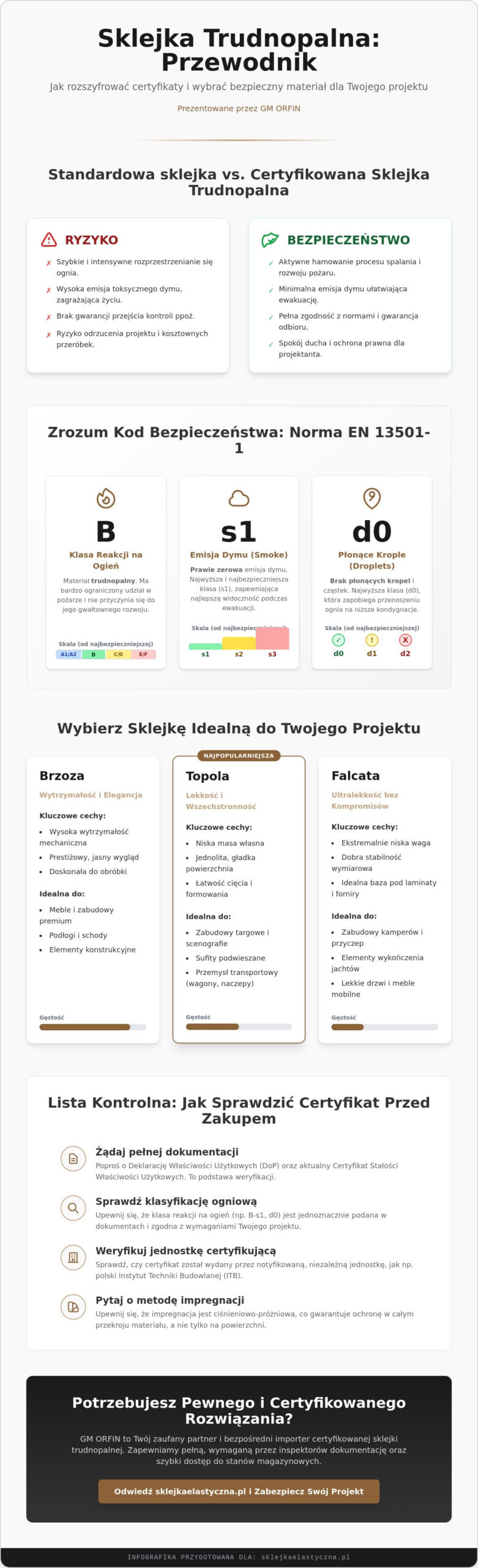 Certyfikowana sklejka trudnopalna: Kompletna lista kontrolna dla profesjonalistów (2026)