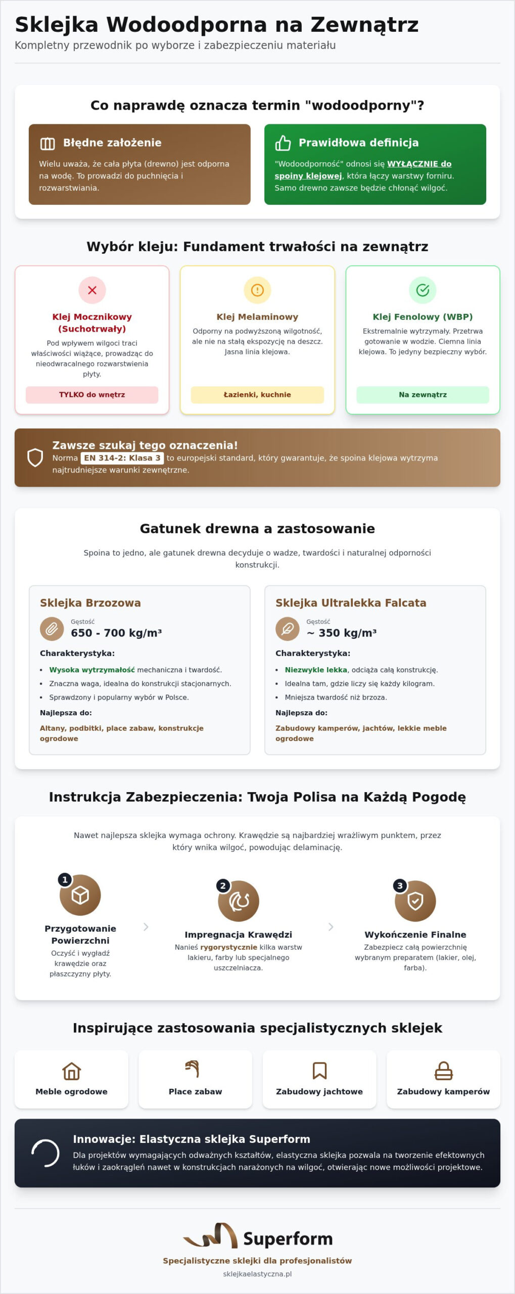 Sklejka wodoodporna na zewnątrz: Kompletny przewodnik po wyborze i zastosowaniu