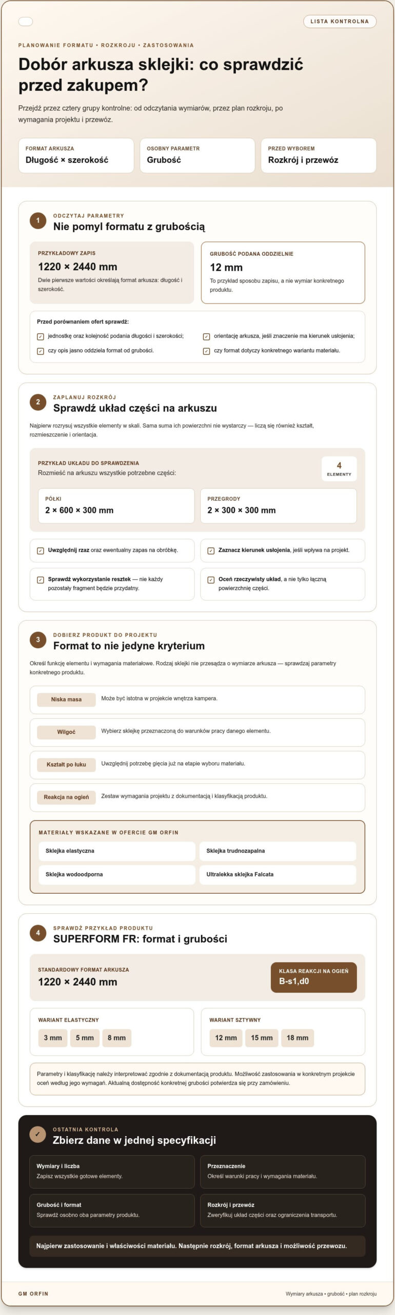Wymiary arkuszy sklejki: jak dobrać format do projektu?